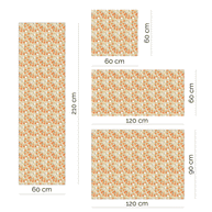 Furniture wrap - Oranges with bees (ivory)