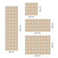 Furniture wrap - Oranges with bees (mint)