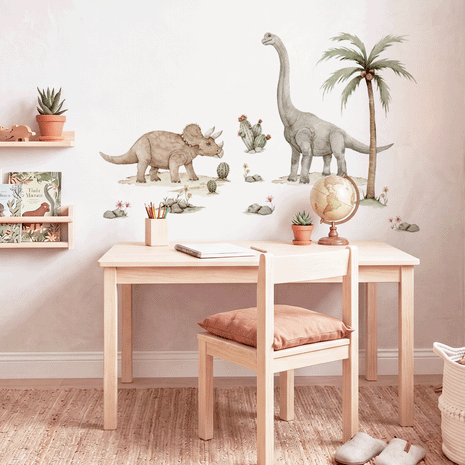 Wandtattoo Dinosaurier - Urzeit Giganten - Triceratops