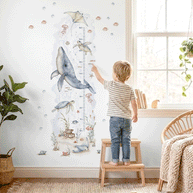 Height chart wall sticker - Ocean Dreams growth chart