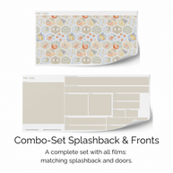 Sticker set for IKEA DUKTIG play kitchen - Fruity tiles (sand)