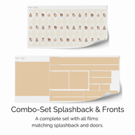 Sticker set for IKEA DUKTIG play kitchen - Delightful cupcakes (toffee cream)