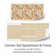 Sticker set for IKEA DUKTIG play kitchen - Oranges with bees (ivory)