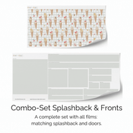 Sticker set for IKEA DUKTIG play kitchen - Fruit ice cream