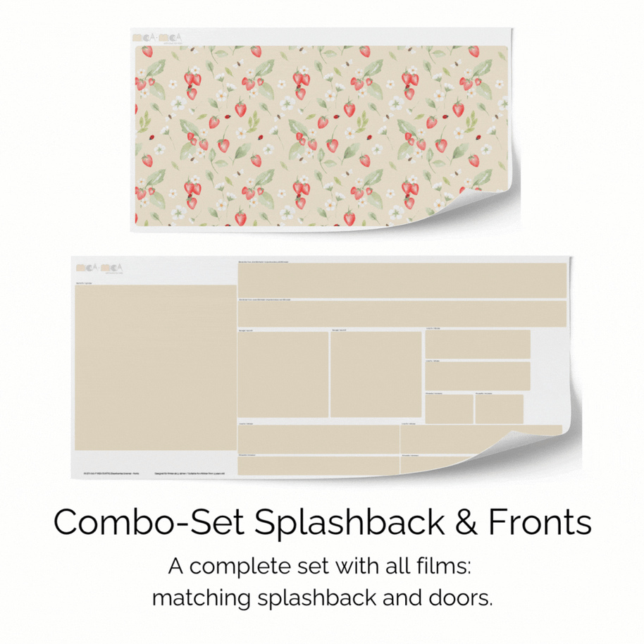 Sticker set for IKEA DUKTIG play kitchen - Strawberries