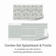 Klebefolie für IKEA DUKTIG Kinderküche - Frühlingsblumen (Minze)