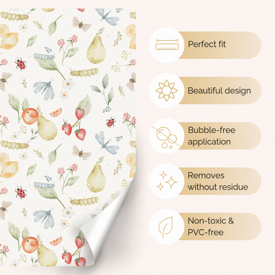 Sticker set for IKEA DUKTIG play kitchen - Fruit garden