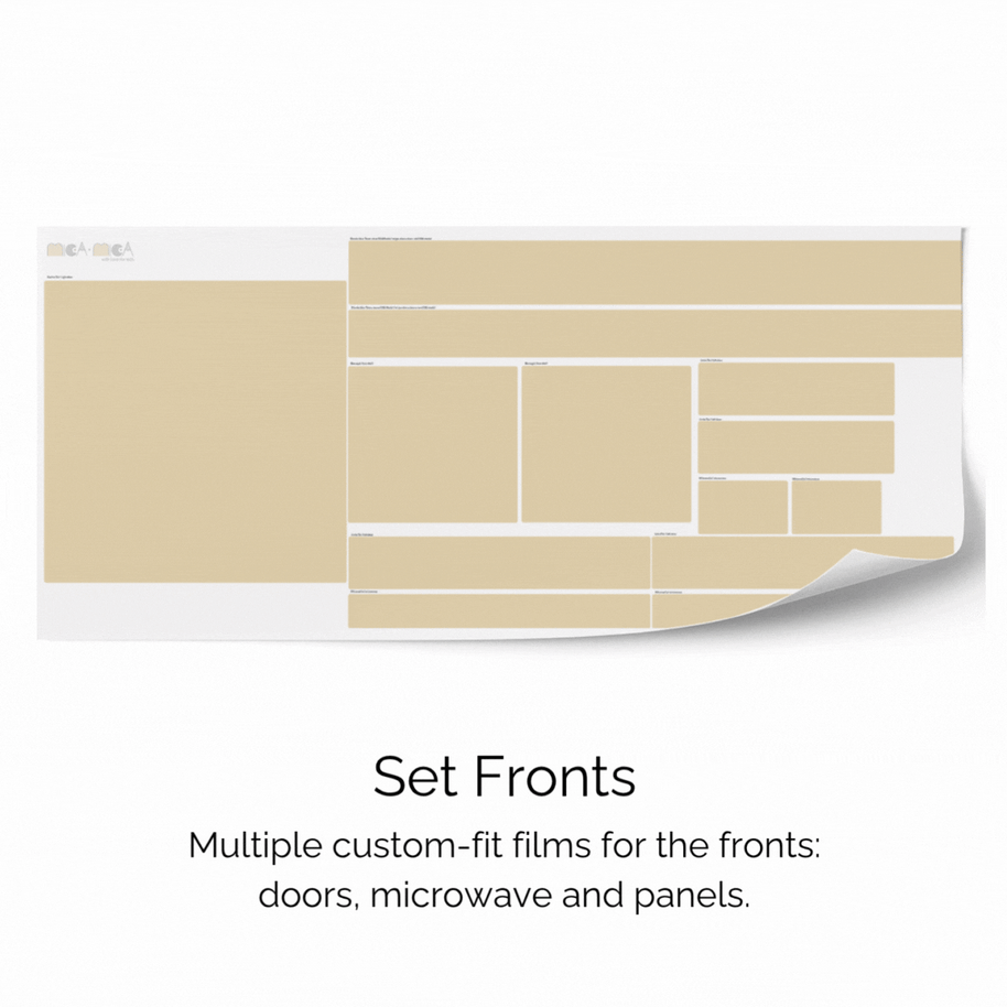 Sticker set for IKEA DUKTIG play kitchen - Oranges with bees (ivory)