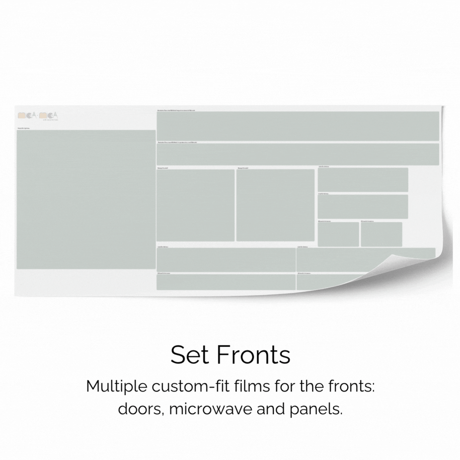 Klebefolie für IKEA DUKTIG Kinderküche - Frühlingsblumen (Minze)
