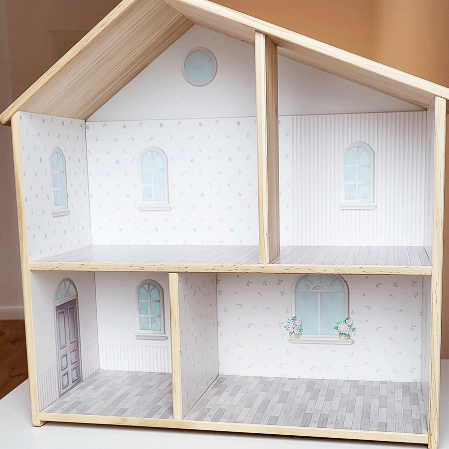Klebefolie für IKEA FLISAT Puppenhaus - Zeitloser Zauber