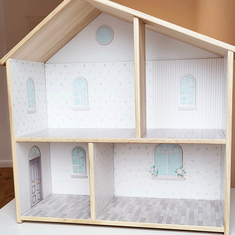Klebefolie für IKEA FLISAT Puppenhaus - Zeitloser Zauber
