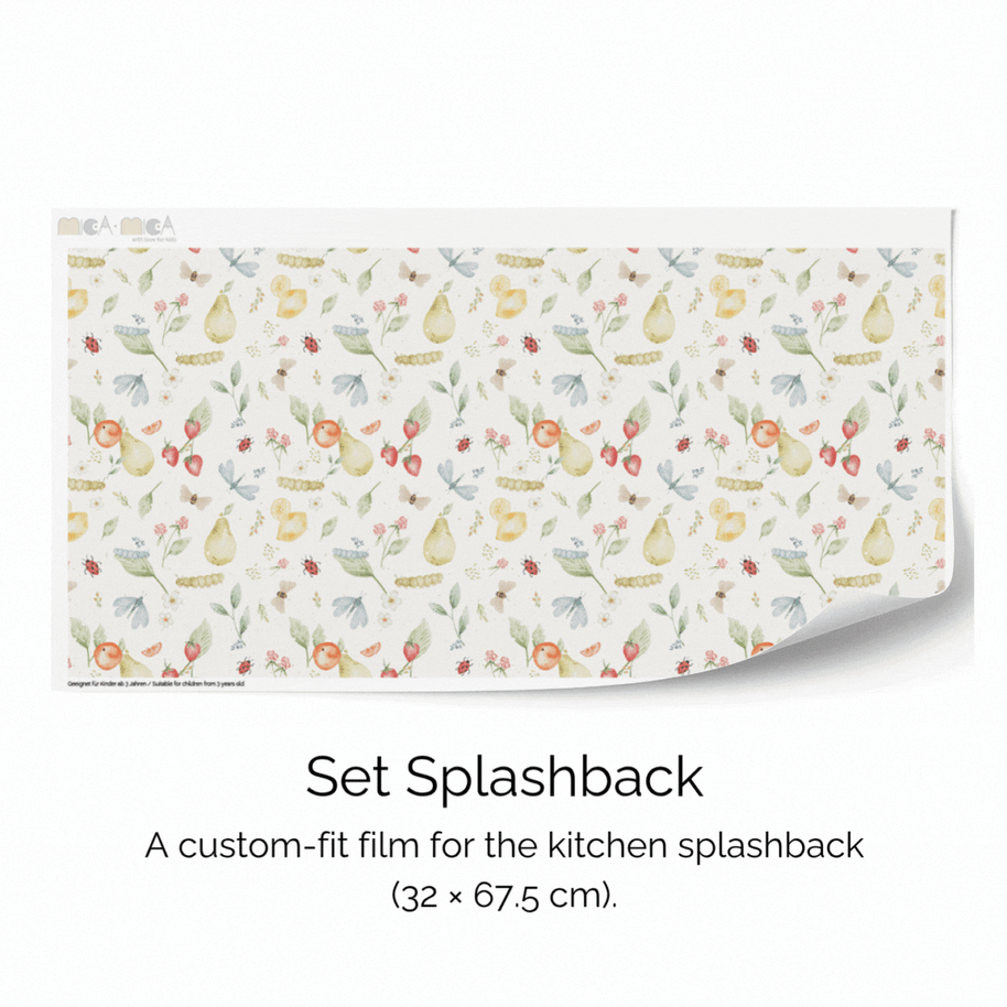 Sticker set for IKEA DUKTIG play kitchen - Fruit garden