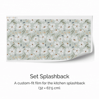 Klebefolie für IKEA DUKTIG Kinderküche - Frühlingsblumen (Minze)