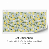 Sticker set for IKEA DUKTIG play kitchen - Lemons with bees (mint)