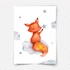 Little fox on cloud Fine Art Print