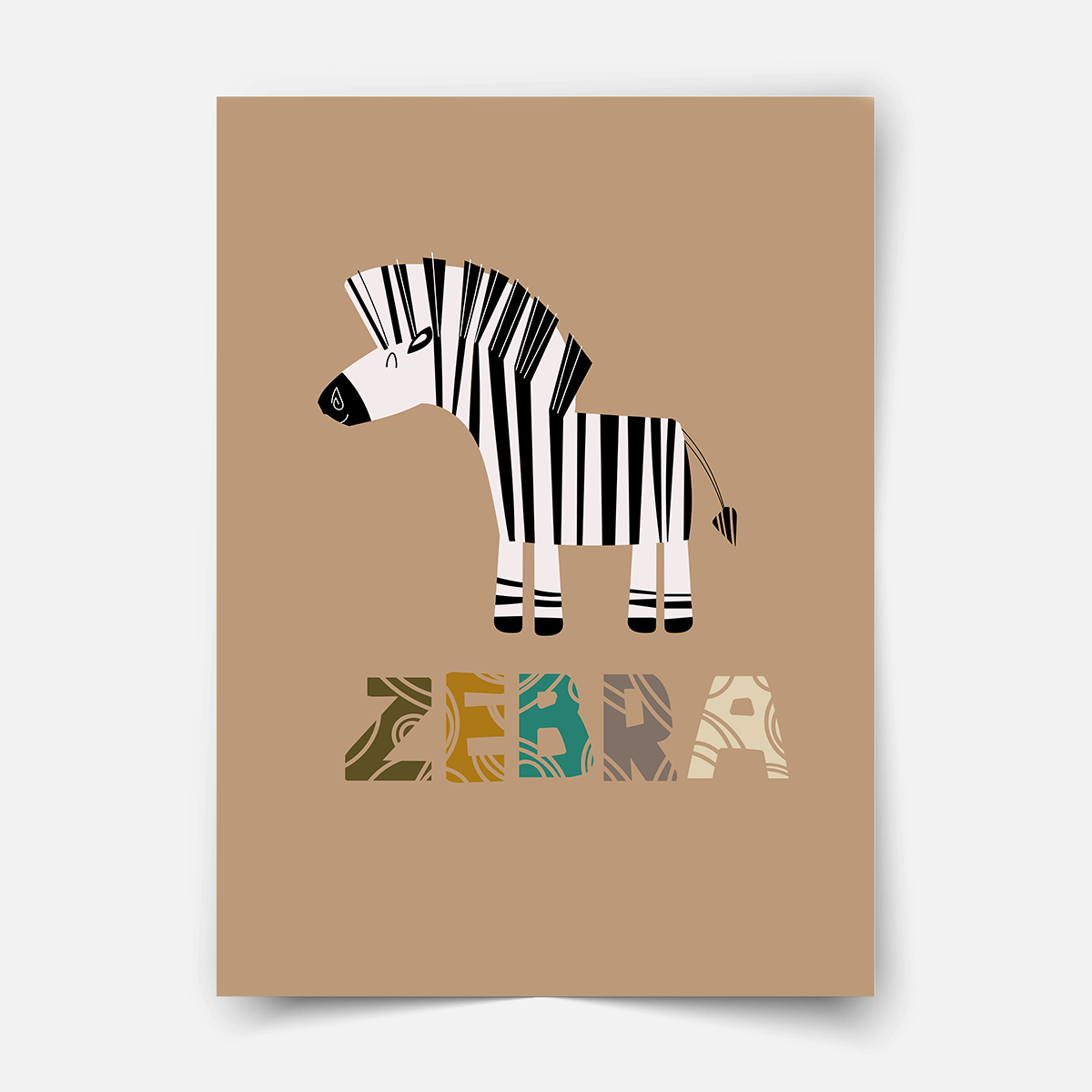 Safari-Tiere - Zebra - Poster