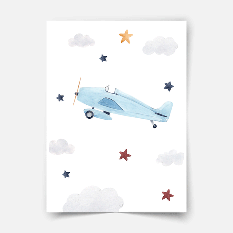 Kleiner Entdecker - Flugzeug - Poster