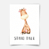 Character animals - Giraffe Fine Art Print