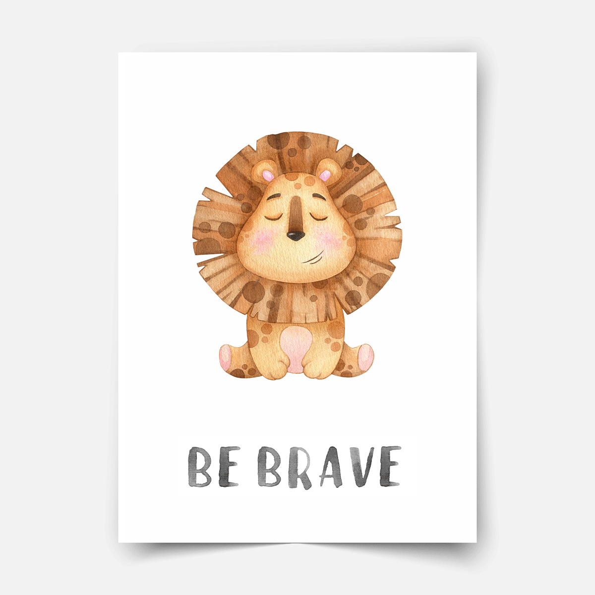 Character animals - Lion Fine Art Print