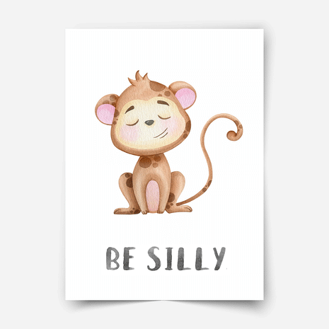 Charakter Tiere - Affe - Poster