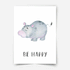 Character animals - Hippo Fine Art Print