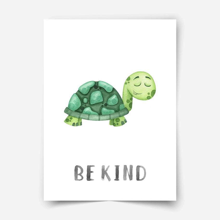 Character animals - Turtle Fine Art Print