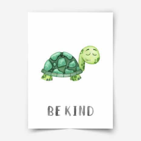 Charakter Tiere - Schildkröte - Poster