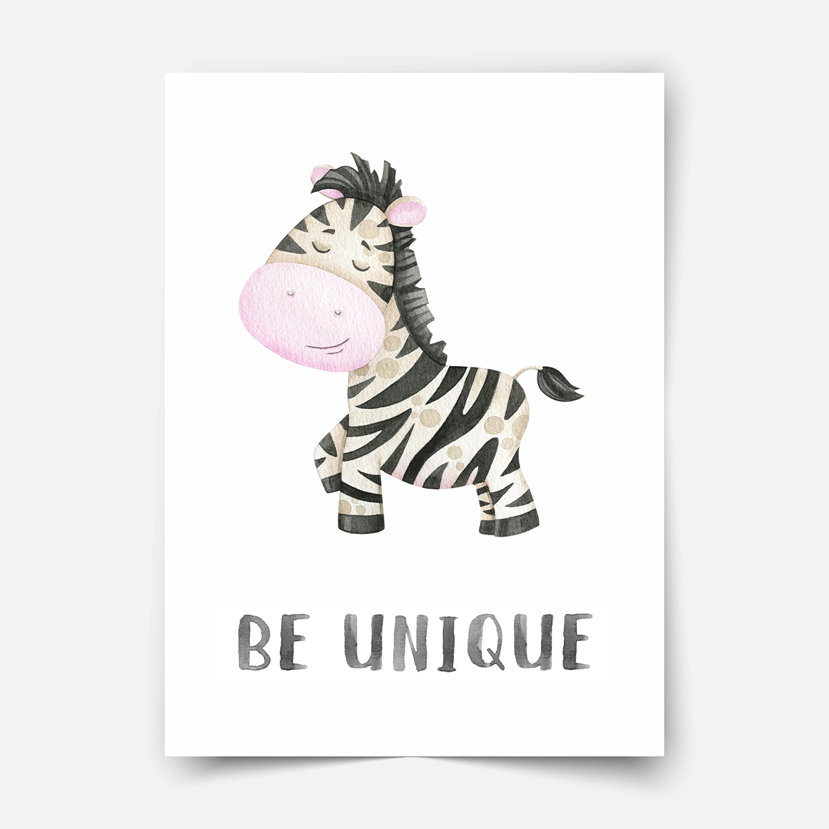 Charakter Tiere - Zebra - Poster