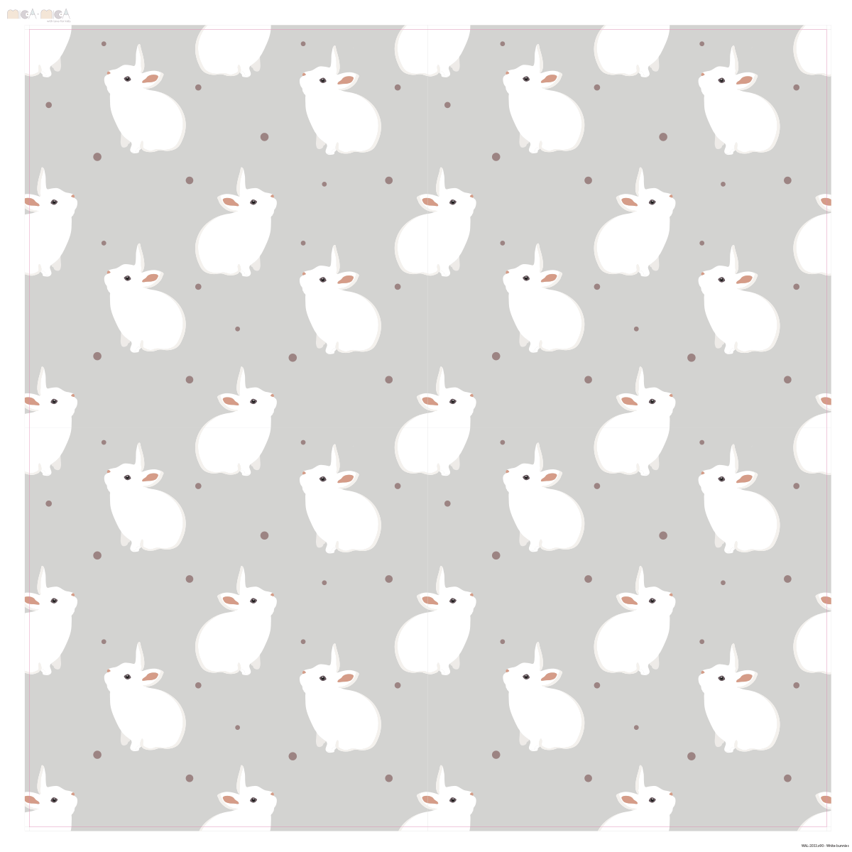 White bunnies wallpaper