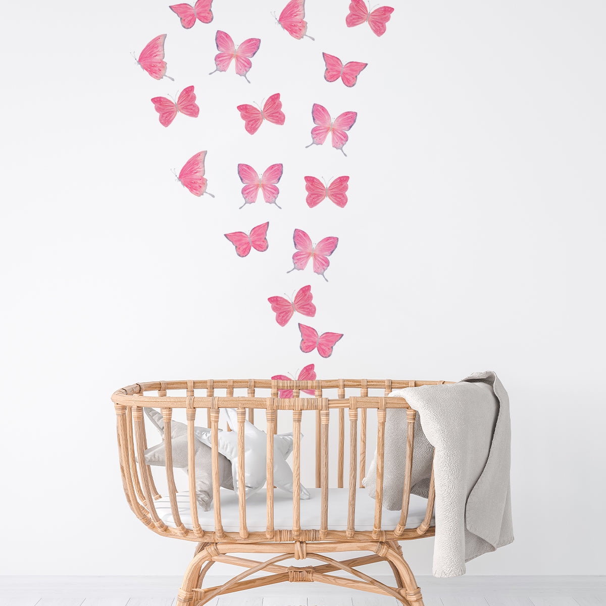 kids bedroom wall stickers, nursery wall stickers, wall stickers, wall decal , wall tattoo, pink butterflies wall sticker, butterflies wall sticker, girls wall sticker, wall stickers with butterflies, scandinavian wall stickers, kids bedroom ideas, nursery ideas, nordic wall stickers, wall decor ideas