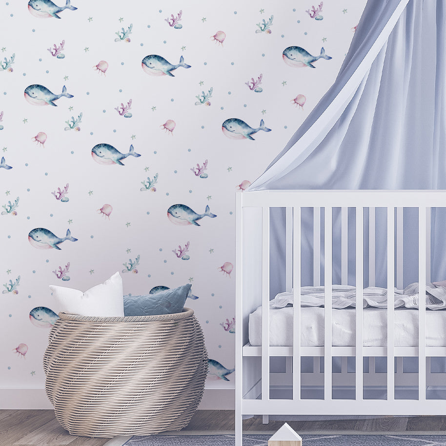 kids bedroom wall stickers, nursery wall stickers, wall stickers, wall decal , wall tattoo, ocean wall sticker, under the sea wall sticker, whales wall sticker, boys wall sticker, wall stickers with whales, scandinavian wall stickers, kids bedroom ideas, nursery ideas, nordic wall stickers, wall decor ideas