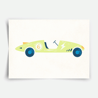 Classic race cars Fine Art Print