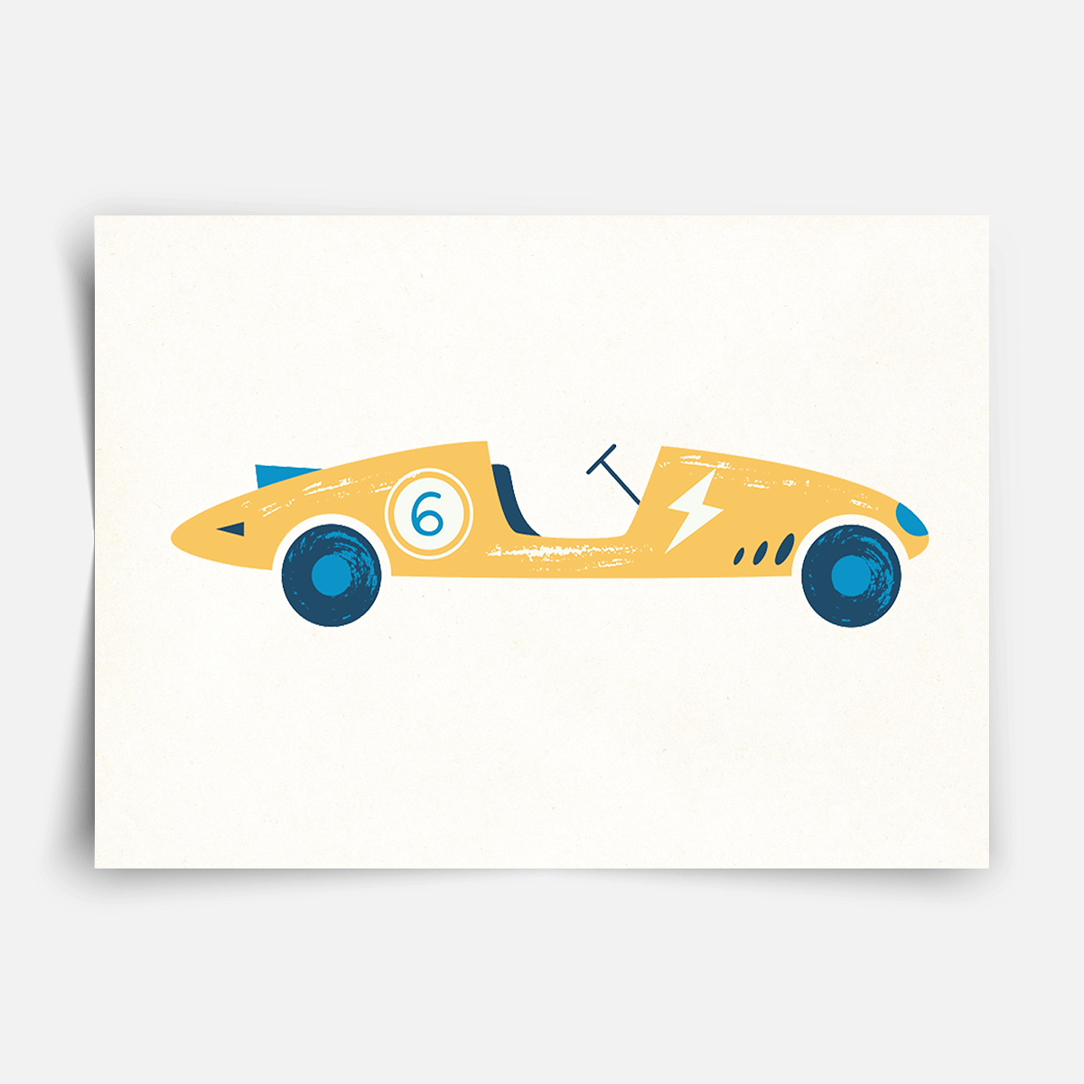 Classic race cars Fine Art Print