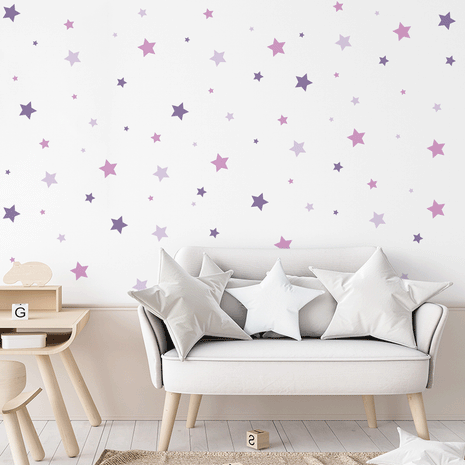 wall decal, purple and pink stars wall stickers, wall stickers with stars, wall decal with stars, wall sticker with stars, nursery pattern sticker, wall sticker, boys wall sticker, wall tattoo, nursery wall tattoo, kids bedroom wall tattoo, kids bedroom wall sticker, nursery wall sticker, kids bedroom ideas, nursery ideas, nursery decoration ideas, children room ideas