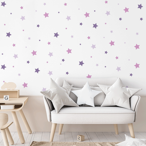 wall decal, purple and pink stars wall stickers, wall stickers with stars, wall decal with stars, wall sticker with stars, nursery pattern sticker, wall sticker, boys wall sticker, wall tattoo, nursery wall tattoo, kids bedroom wall tattoo, kids bedroom wall sticker, nursery wall sticker, kids bedroom ideas, nursery ideas, nursery decoration ideas, children room ideas