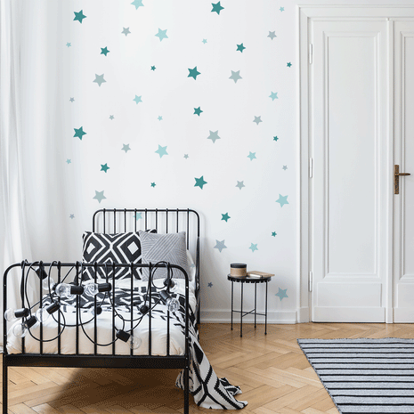 wall decal, blue and grey stars wall stickers, wall stickers with stars, wall decal with stars, wall sticker with stars, nursery pattern sticker, wall sticker, boys wall sticker, wall tattoo, nursery wall tattoo, kids bedroom wall tattoo, kids bedroom wall sticker, nursery wall sticker, kids bedroom ideas, nursery ideas, nursery decoration ideas, children room ideas