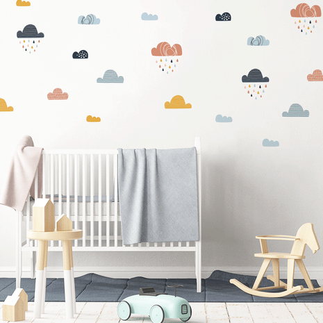 kids bedroom wall sticker, nursery wall sticker, wall sticker, wall decal , wall tattoo, clouds wall sticker, clouds wall sticker, girls wall stickers, wall stickers with clouds, scandinavian wall sticker, clouds with rain wall sticker, wall stickers with clouds, nordic wall stickers, nordic wall decal, scandinavian wall decal, nursery room ideas, kids bedroom ideas