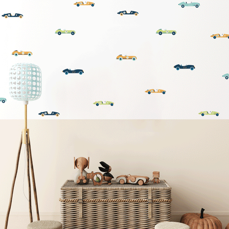 vintage car wall sticker, boys wall sticker, boys wall decal