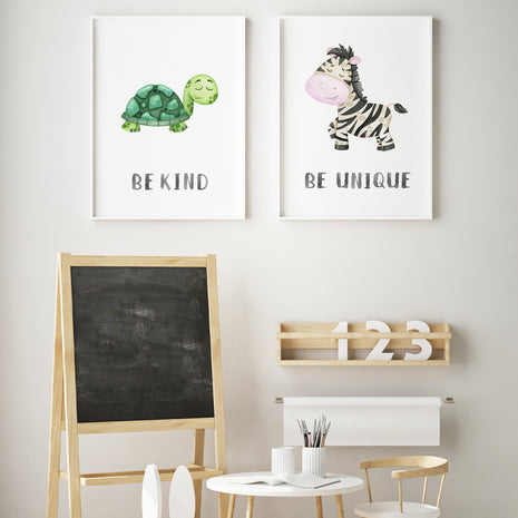 Character animals - Zebra Fine Art Print