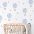kids bedroom wall stickers, nursery wall stickers, wall stickers, wall decal , wall tattoo, floral hot air balloons with butterflies wall sticker, hot air balloon wall sticker, blue butterflies wall sticker, butterflies wall sticker, girls wall sticker, wall stickers with butterflies, scandinavian wall stickers, kids bedroom ideas, nursery ideas, nordic wall stickers, wall decor ideas