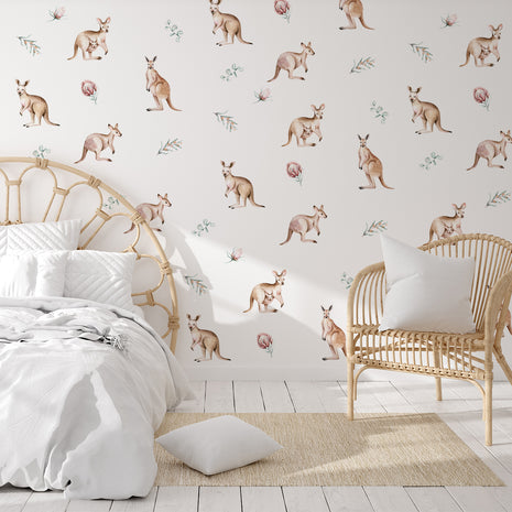 kids bedroom wall stickers, nursery wall stickers, wall stickers, wall decal , wall tattoo, kangaroos wall sticker, kangaroos wall sticker, girls wall sticker, wall stickers with kangaroos, scandinavian wall stickers, kids bedroom ideas, nursery ideas, nordic wall stickers, wall decor ideas