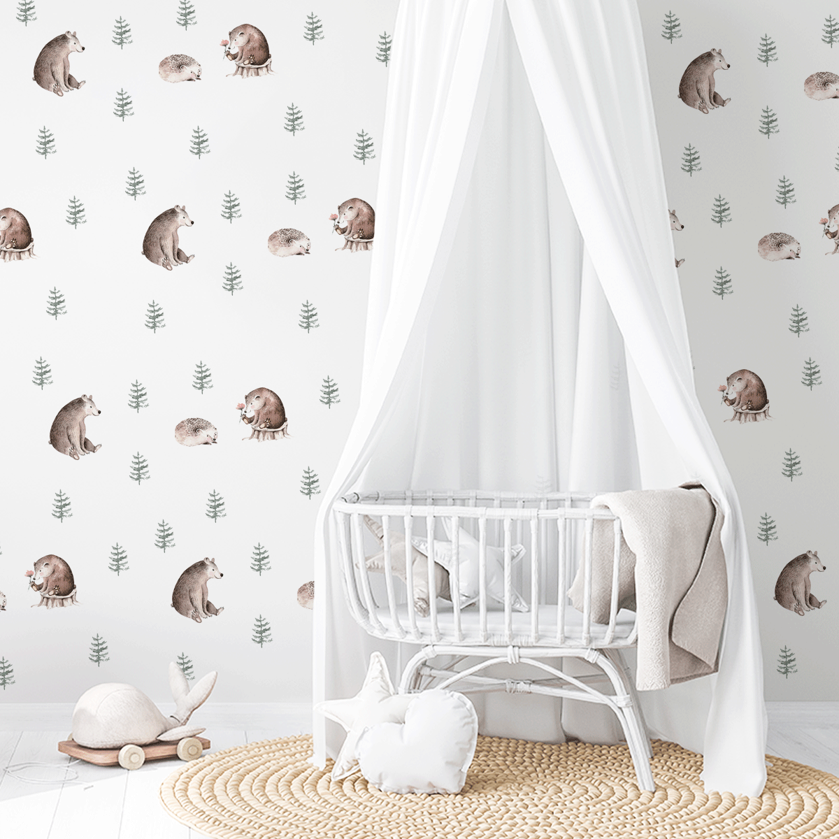 kids bedroom wall stickers, nursery wall stickers, wall stickers, wall decal , wall tattoo, woodland animals wall sticker, forest animals wall sticker, girls wall sticker, wall stickers with bears and hedgehogs, scandinavian wall stickers, kids bedroom ideas, nursery ideas, nordic wall stickers, wall decor ideas