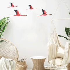 Jungle wall stickers - Tropical safari - flamingos