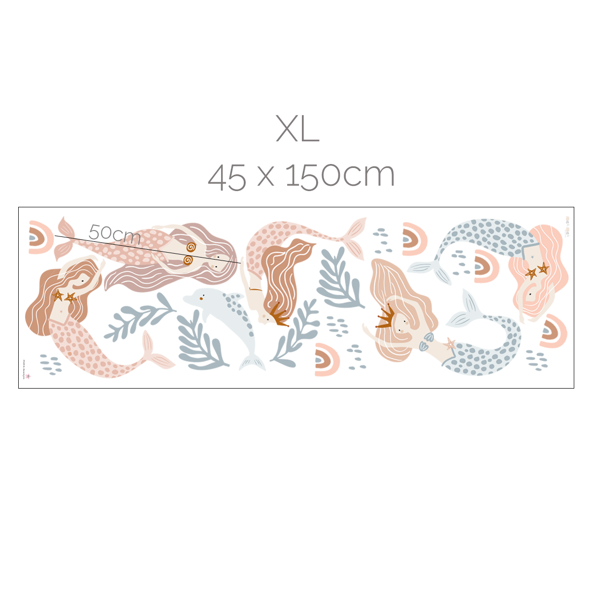 Mermaid wall stickers (Boho)