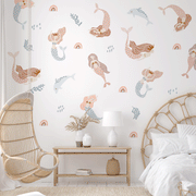 mermaid wall stickers, mermaid wall decals