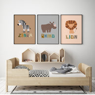 Safari-Tiere - Zebra - Poster
