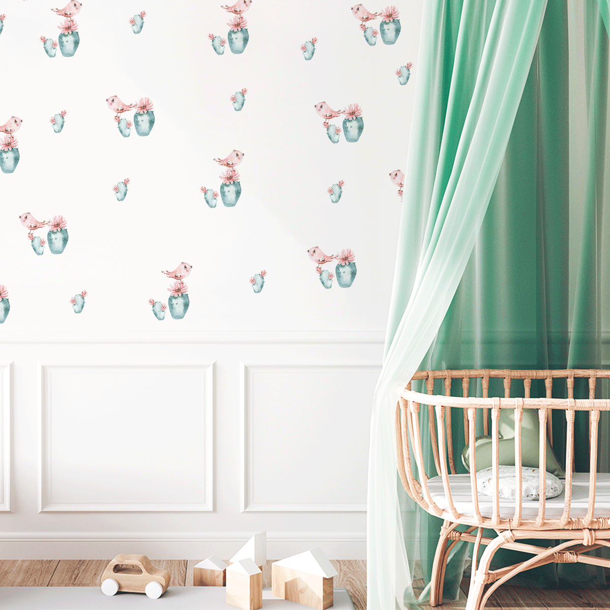 Bird wall stickers - Tropical enchantment