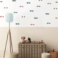 Vintage race cars wall sticker, boys wall sticker, boys wall decal